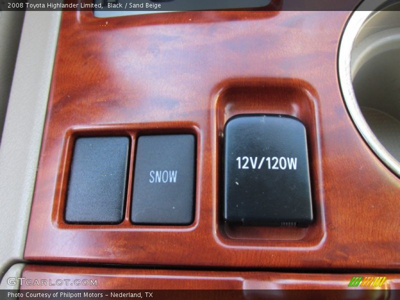 Black / Sand Beige 2008 Toyota Highlander Limited