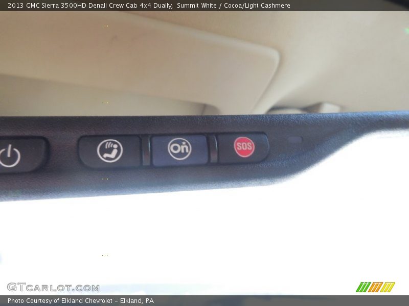 Summit White / Cocoa/Light Cashmere 2013 GMC Sierra 3500HD Denali Crew Cab 4x4 Dually