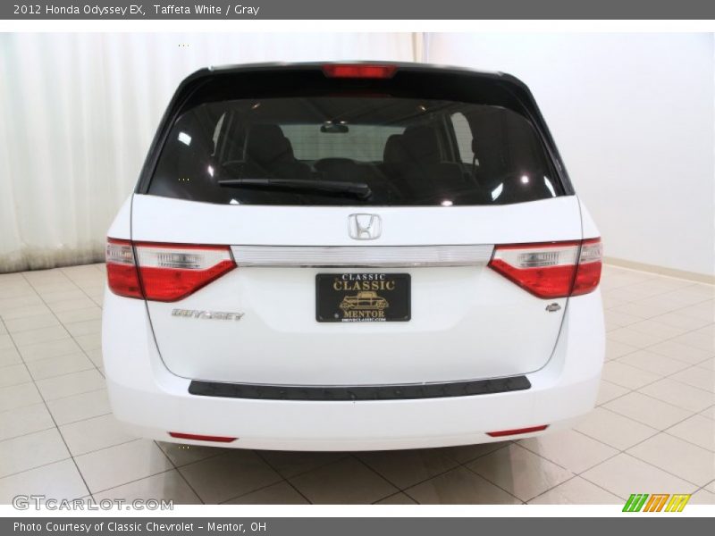 Taffeta White / Gray 2012 Honda Odyssey EX