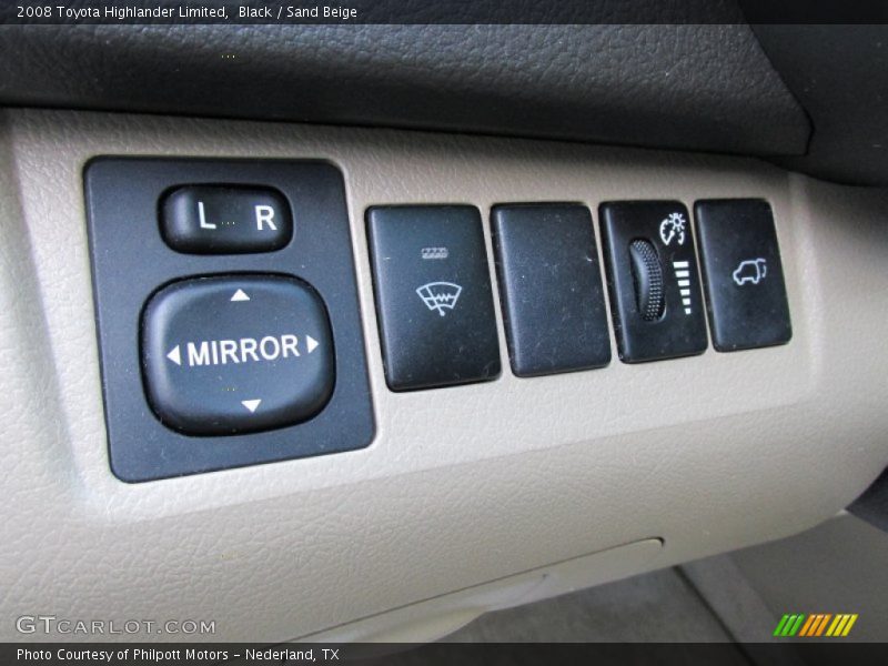 Black / Sand Beige 2008 Toyota Highlander Limited