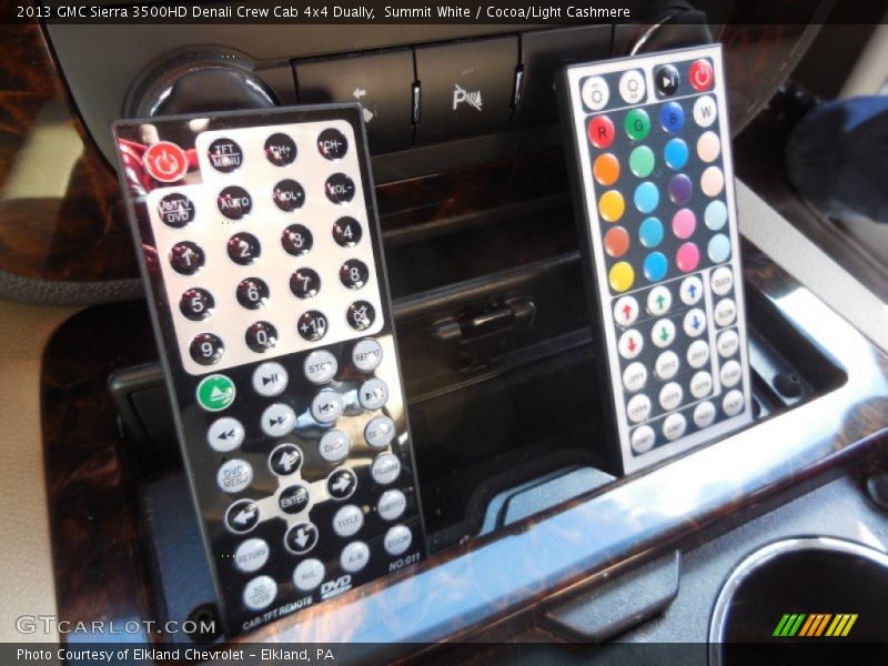 Summit White / Cocoa/Light Cashmere 2013 GMC Sierra 3500HD Denali Crew Cab 4x4 Dually