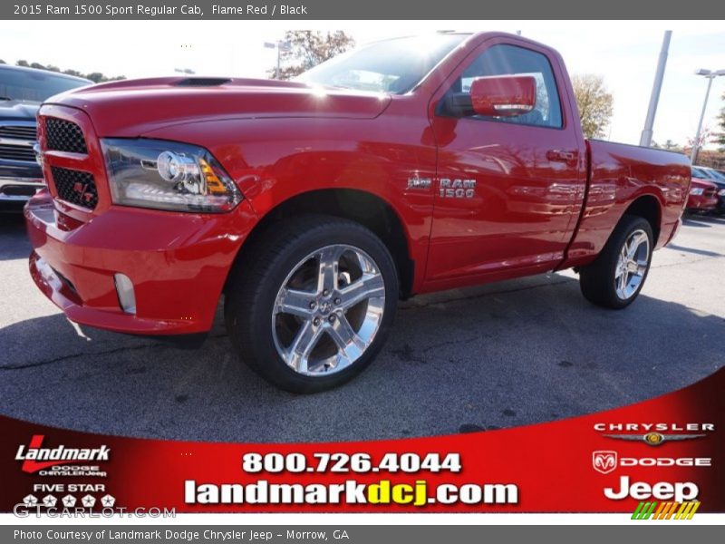 Flame Red / Black 2015 Ram 1500 Sport Regular Cab