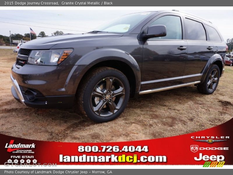 Granite Crystal Metallic / Black 2015 Dodge Journey Crossroad