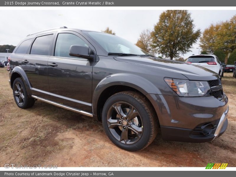 Granite Crystal Metallic / Black 2015 Dodge Journey Crossroad