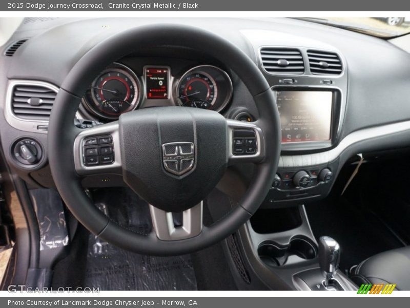 Granite Crystal Metallic / Black 2015 Dodge Journey Crossroad
