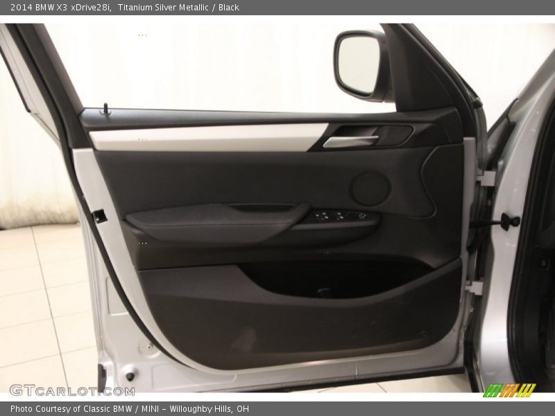 Titanium Silver Metallic / Black 2014 BMW X3 xDrive28i