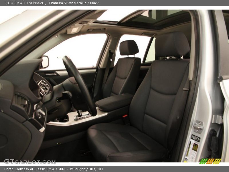 Titanium Silver Metallic / Black 2014 BMW X3 xDrive28i