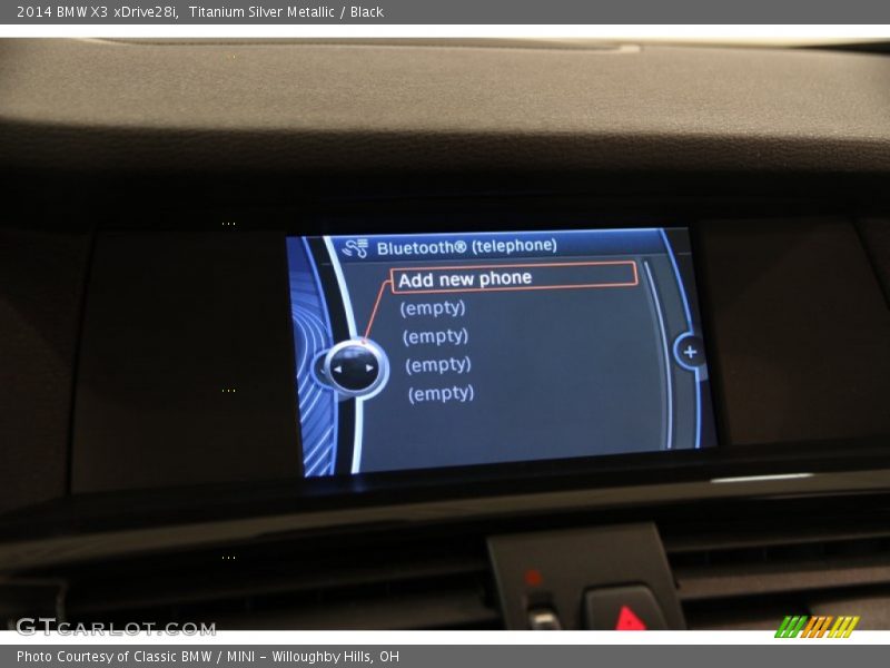 Titanium Silver Metallic / Black 2014 BMW X3 xDrive28i