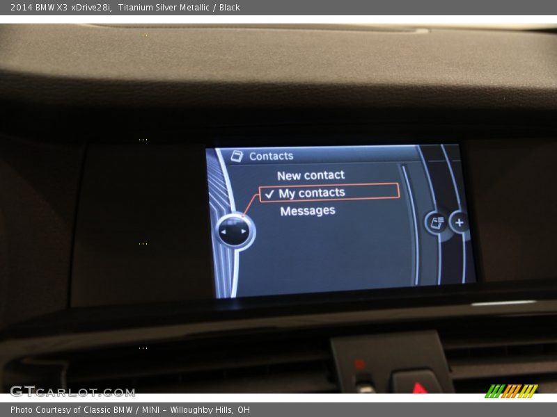 Titanium Silver Metallic / Black 2014 BMW X3 xDrive28i