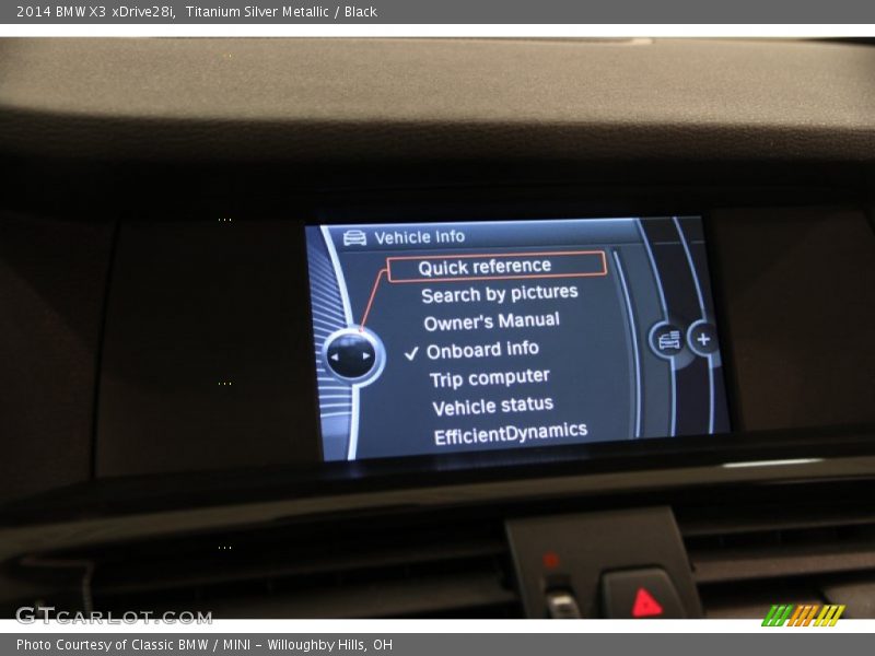 Titanium Silver Metallic / Black 2014 BMW X3 xDrive28i