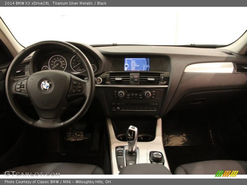 Titanium Silver Metallic / Black 2014 BMW X3 xDrive28i