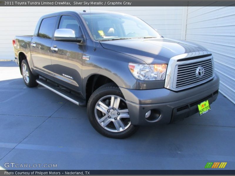 Silver Sky Metallic / Graphite Gray 2011 Toyota Tundra Limited CrewMax