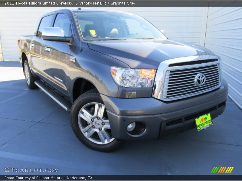 Silver Sky Metallic / Graphite Gray 2011 Toyota Tundra Limited CrewMax