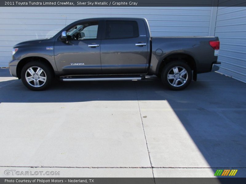 Silver Sky Metallic / Graphite Gray 2011 Toyota Tundra Limited CrewMax
