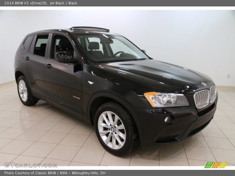Jet Black / Black 2014 BMW X3 xDrive28i
