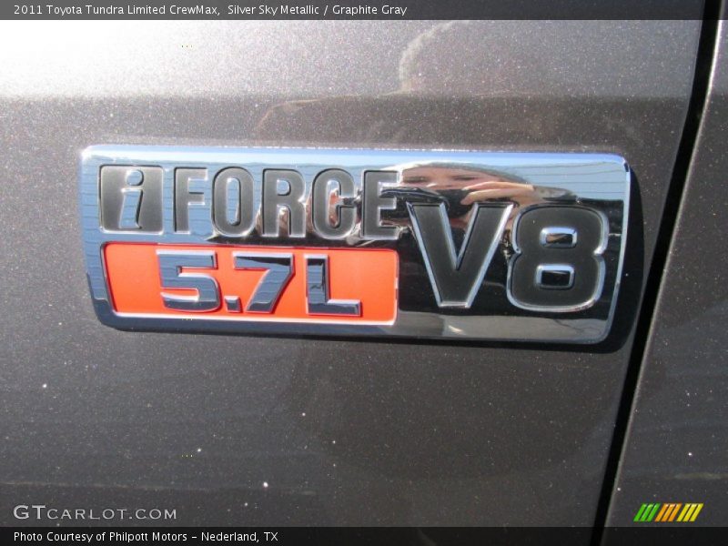 Silver Sky Metallic / Graphite Gray 2011 Toyota Tundra Limited CrewMax