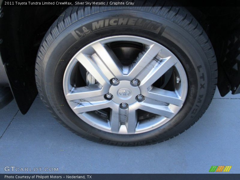 Silver Sky Metallic / Graphite Gray 2011 Toyota Tundra Limited CrewMax