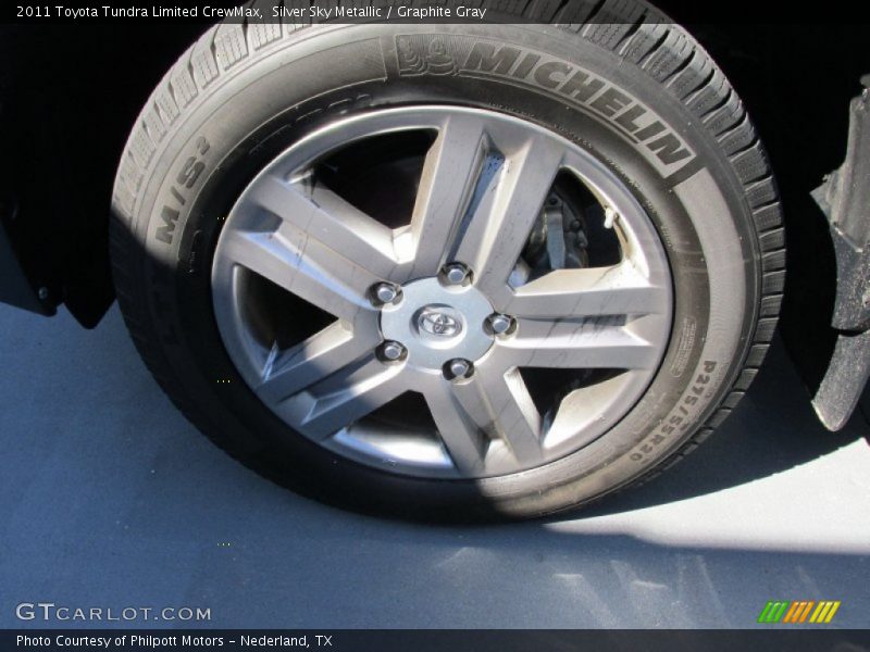 Silver Sky Metallic / Graphite Gray 2011 Toyota Tundra Limited CrewMax