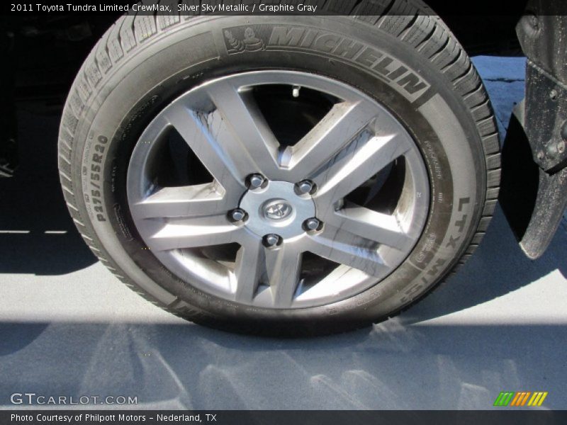 Silver Sky Metallic / Graphite Gray 2011 Toyota Tundra Limited CrewMax