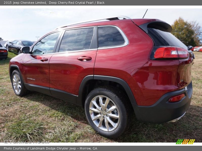 Deep Cherry Red Crystal Pearl / Black 2015 Jeep Cherokee Limited