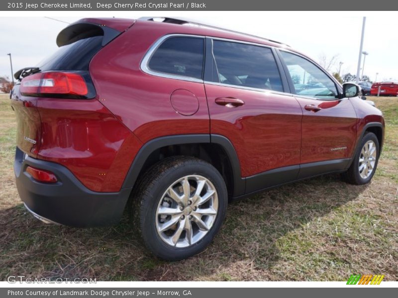 Deep Cherry Red Crystal Pearl / Black 2015 Jeep Cherokee Limited