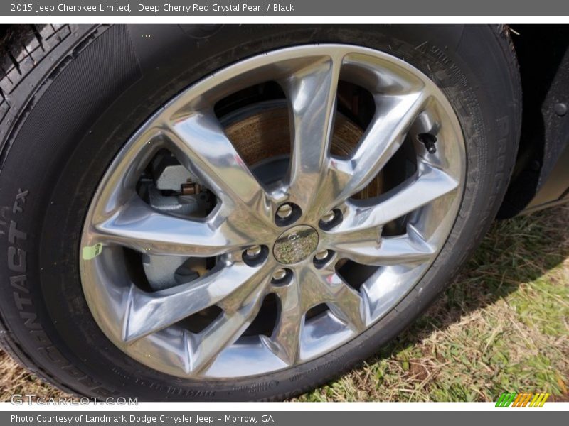 Deep Cherry Red Crystal Pearl / Black 2015 Jeep Cherokee Limited