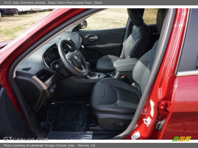 Deep Cherry Red Crystal Pearl / Black 2015 Jeep Cherokee Limited