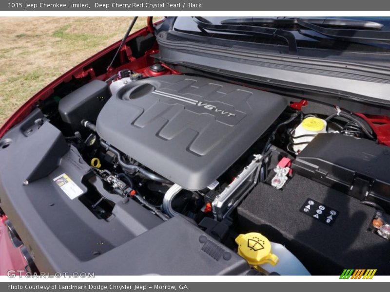 Deep Cherry Red Crystal Pearl / Black 2015 Jeep Cherokee Limited