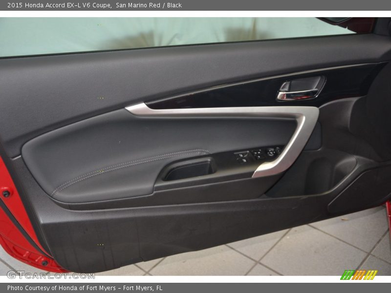 San Marino Red / Black 2015 Honda Accord EX-L V6 Coupe