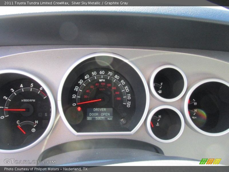 Silver Sky Metallic / Graphite Gray 2011 Toyota Tundra Limited CrewMax