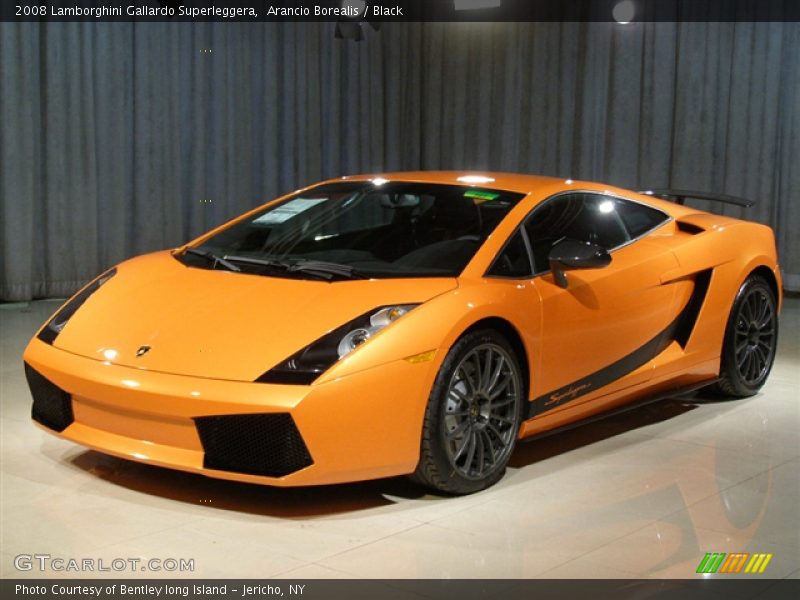 Arancio Borealis / Black 2008 Lamborghini Gallardo Superleggera