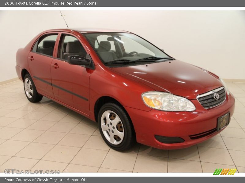 Impulse Red Pearl / Stone 2006 Toyota Corolla CE