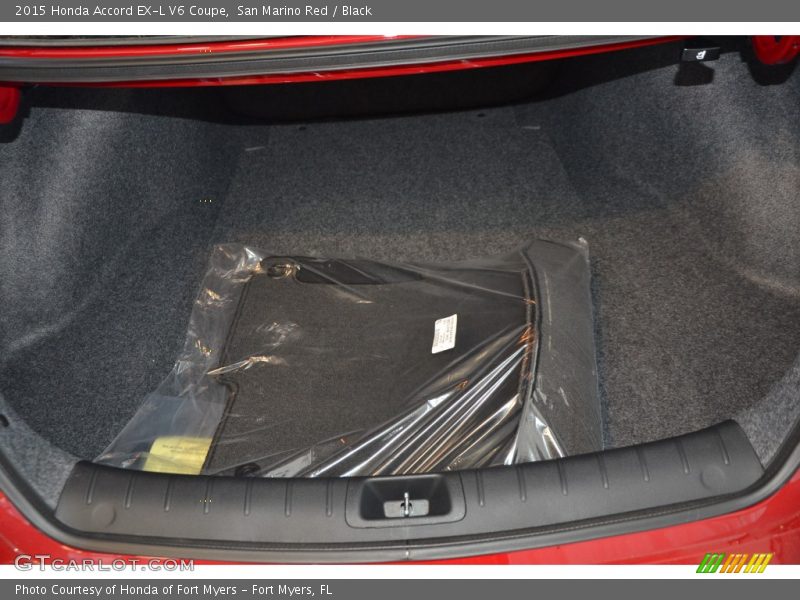 San Marino Red / Black 2015 Honda Accord EX-L V6 Coupe