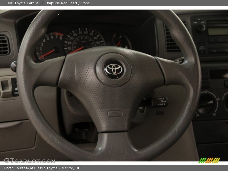 Impulse Red Pearl / Stone 2006 Toyota Corolla CE