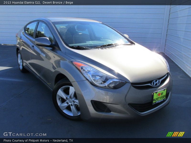 Desert Bronze / Beige 2013 Hyundai Elantra GLS
