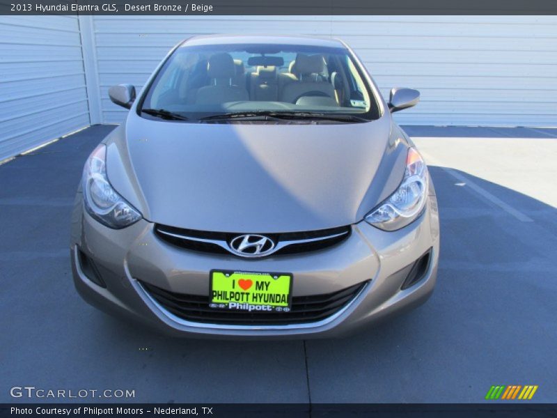 Desert Bronze / Beige 2013 Hyundai Elantra GLS