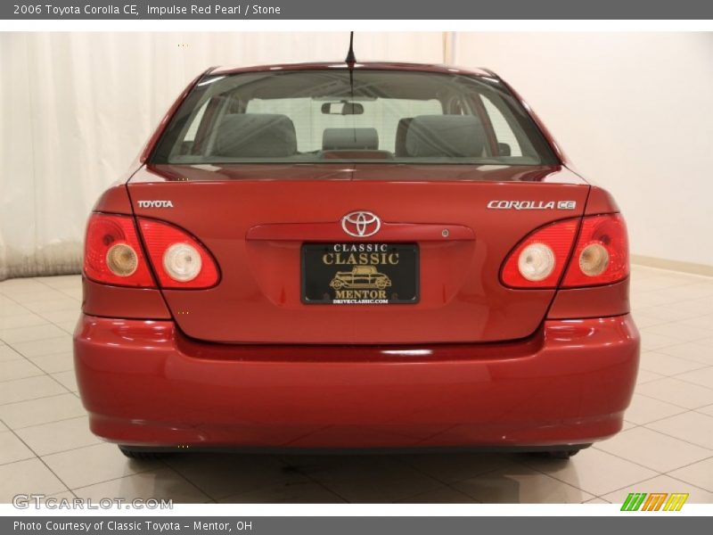 Impulse Red Pearl / Stone 2006 Toyota Corolla CE