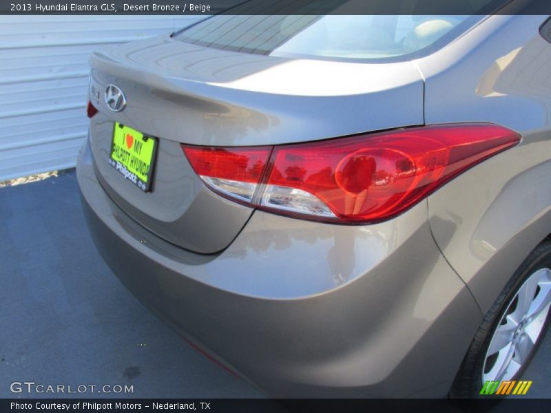 Desert Bronze / Beige 2013 Hyundai Elantra GLS