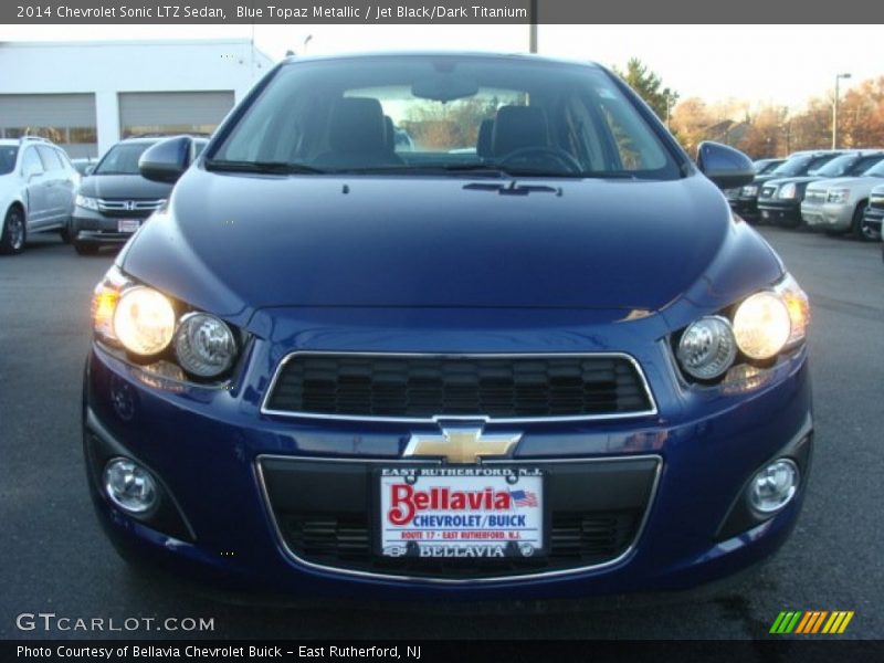 Blue Topaz Metallic / Jet Black/Dark Titanium 2014 Chevrolet Sonic LTZ Sedan
