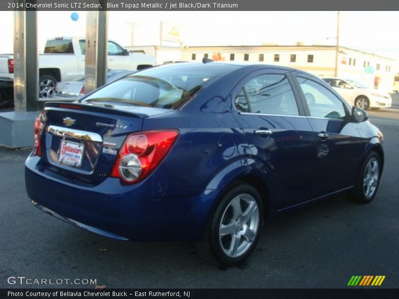 Blue Topaz Metallic / Jet Black/Dark Titanium 2014 Chevrolet Sonic LTZ Sedan
