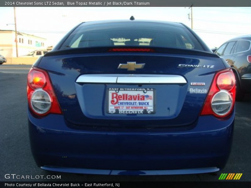 Blue Topaz Metallic / Jet Black/Dark Titanium 2014 Chevrolet Sonic LTZ Sedan