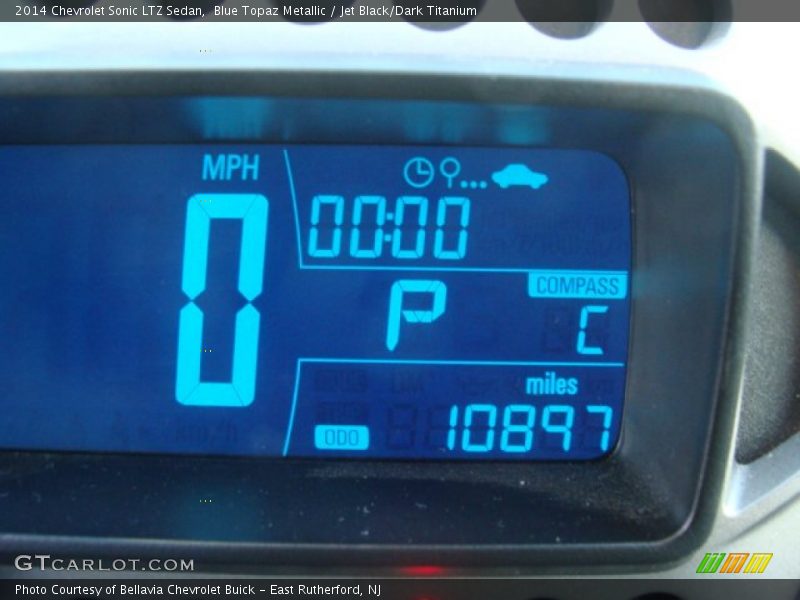 Blue Topaz Metallic / Jet Black/Dark Titanium 2014 Chevrolet Sonic LTZ Sedan