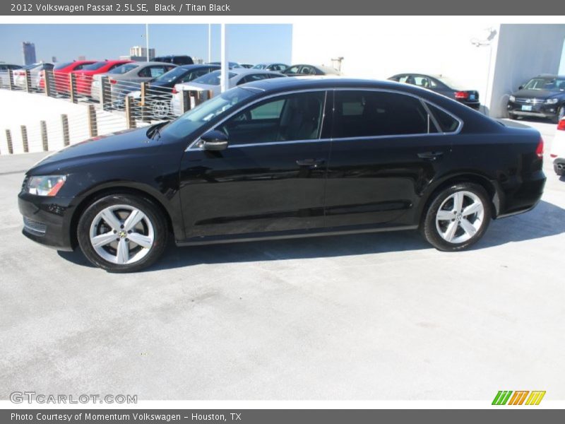 Black / Titan Black 2012 Volkswagen Passat 2.5L SE