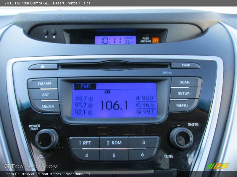 Desert Bronze / Beige 2013 Hyundai Elantra GLS