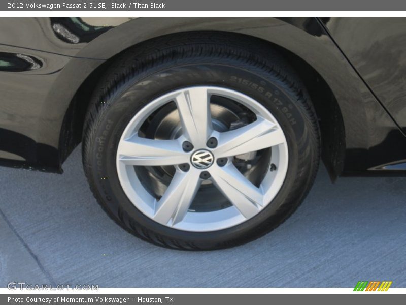 Black / Titan Black 2012 Volkswagen Passat 2.5L SE