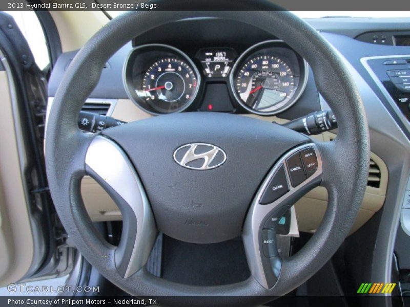 Desert Bronze / Beige 2013 Hyundai Elantra GLS