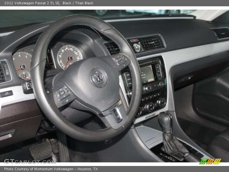 Black / Titan Black 2012 Volkswagen Passat 2.5L SE