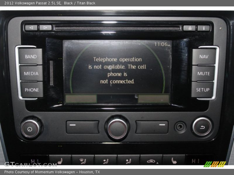 Black / Titan Black 2012 Volkswagen Passat 2.5L SE