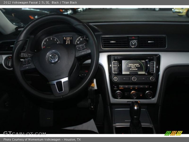 Black / Titan Black 2012 Volkswagen Passat 2.5L SE