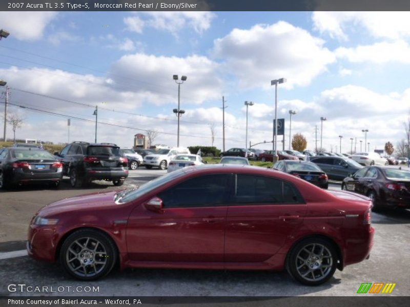 Moroccan Red Pearl / Ebony/Silver 2007 Acura TL 3.5 Type-S
